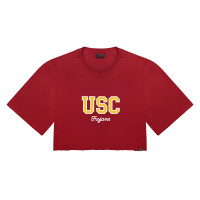 USC Trojans Women's Hype and Vice Cardinal Touchdown T-Shirt